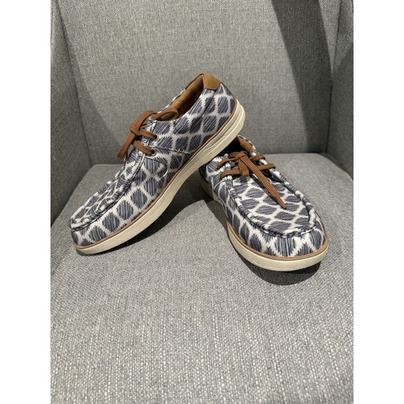 RANK 45 size 12D ORMFA22P2 blue aztec print - Picture 5 of 7